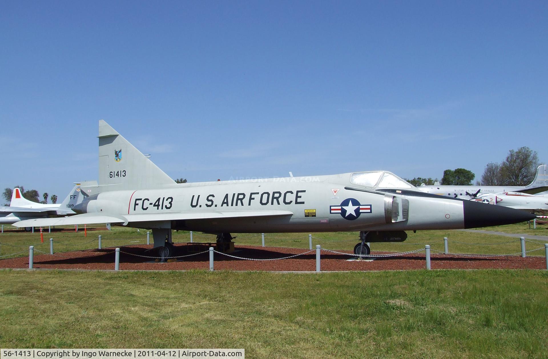 56-1413, 1956 Convair F-102A Delta Dagger C/N 8-10-360, Convair F-102A Delta Dagger at the Castle Air Museum, Atwater CA