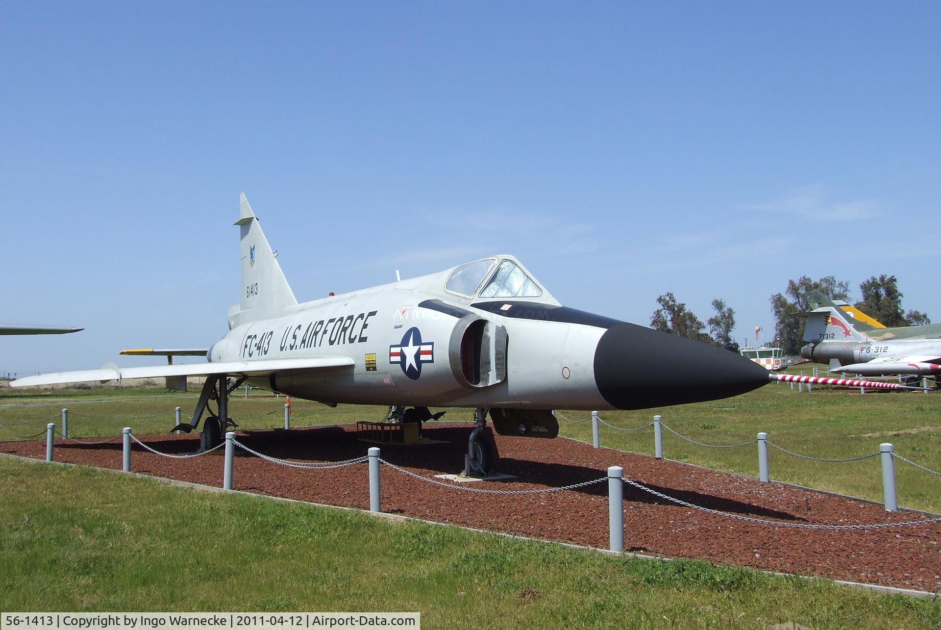 56-1413, 1956 Convair F-102A Delta Dagger C/N 8-10-360, Convair F-102A Delta Dagger at the Castle Air Museum, Atwater CA