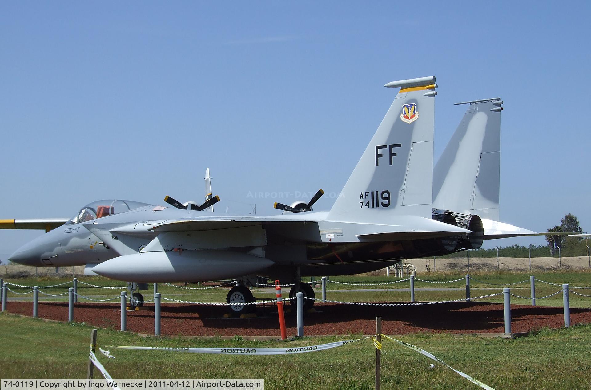 74-0119, McDonnell Douglas GF-15A Eagle C/N 0095, McDonnell Douglas GF-15A Eagle at the Castle Air Museum, Atwater CA