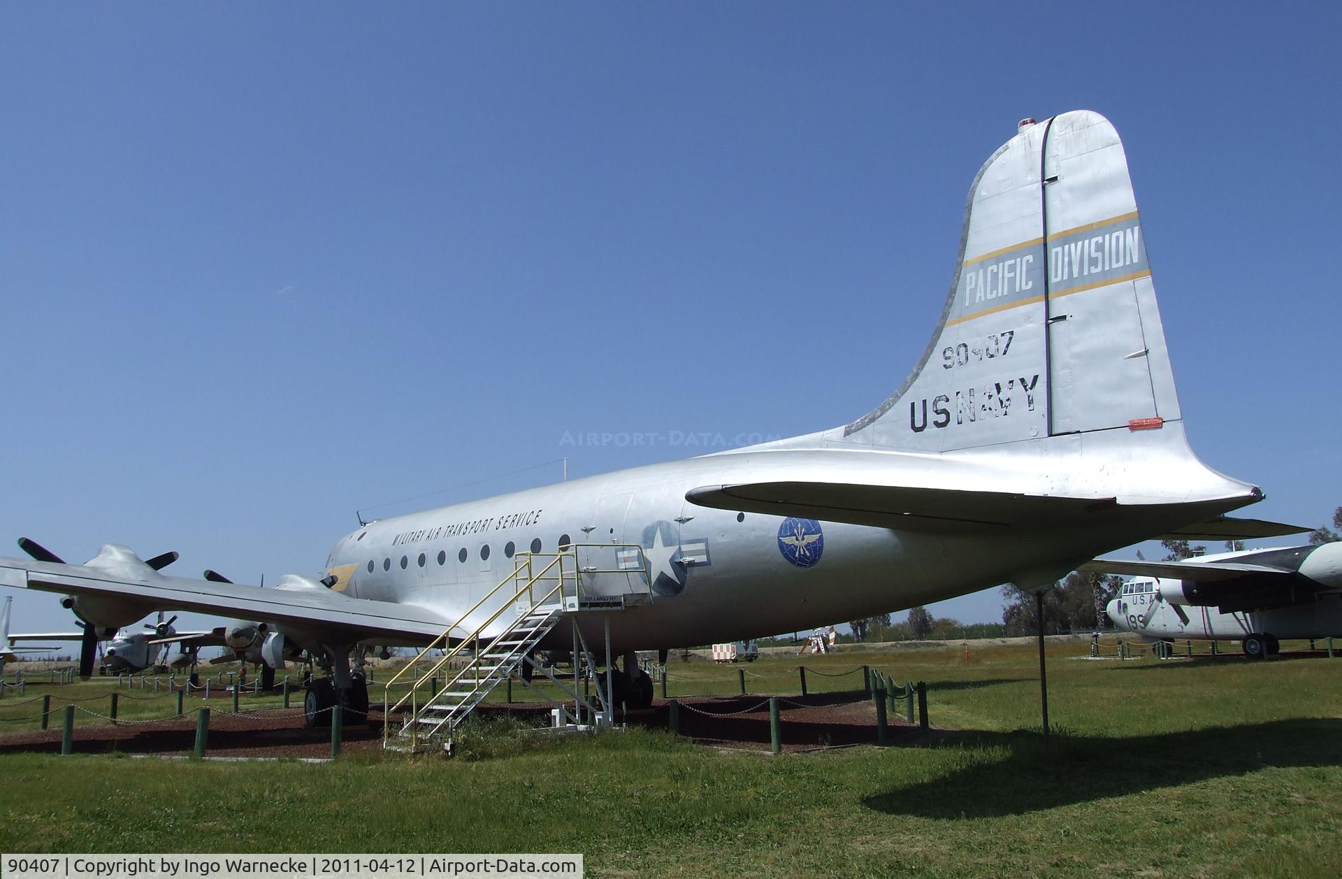 90407, Douglas C-54E Skymaster (DC-4) C/N 27359/DO305, Douglas R5D-4 (C-54E) Skymaster at the Castle Air Museum, Atwater CA