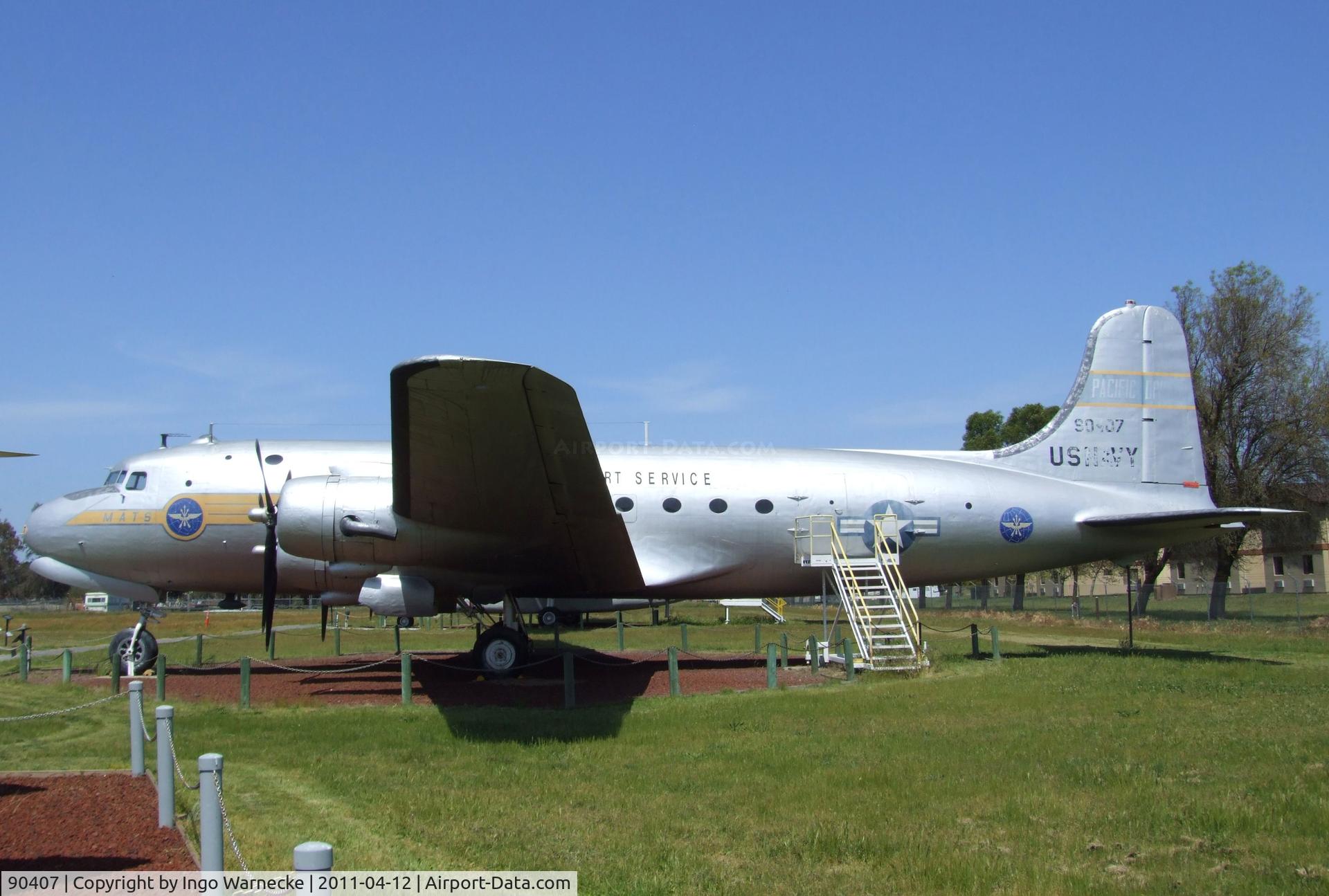 90407, Douglas C-54E Skymaster (DC-4) C/N 27359/DO305, Douglas R5D-4 (C-54E) Skymaster at the Castle Air Museum, Atwater CA