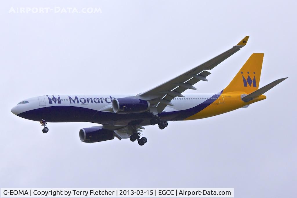 G-EOMA, 1999 Airbus A330-243 C/N 265, Monarch 1999 Airbus A330-243, c/n: 265 at Manchester