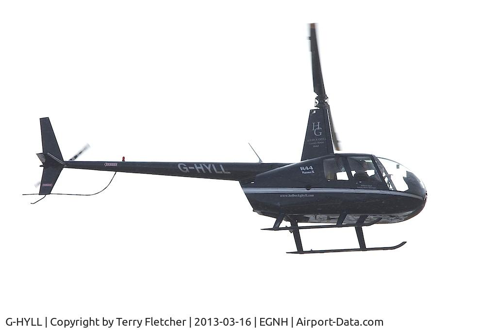 G-HYLL, 2006 Robinson R44 Raven II C/N 11308, 2006 Robinson Helicopter Co Inc ROBINSON R44 II, c/n: 11308 at Blackpool