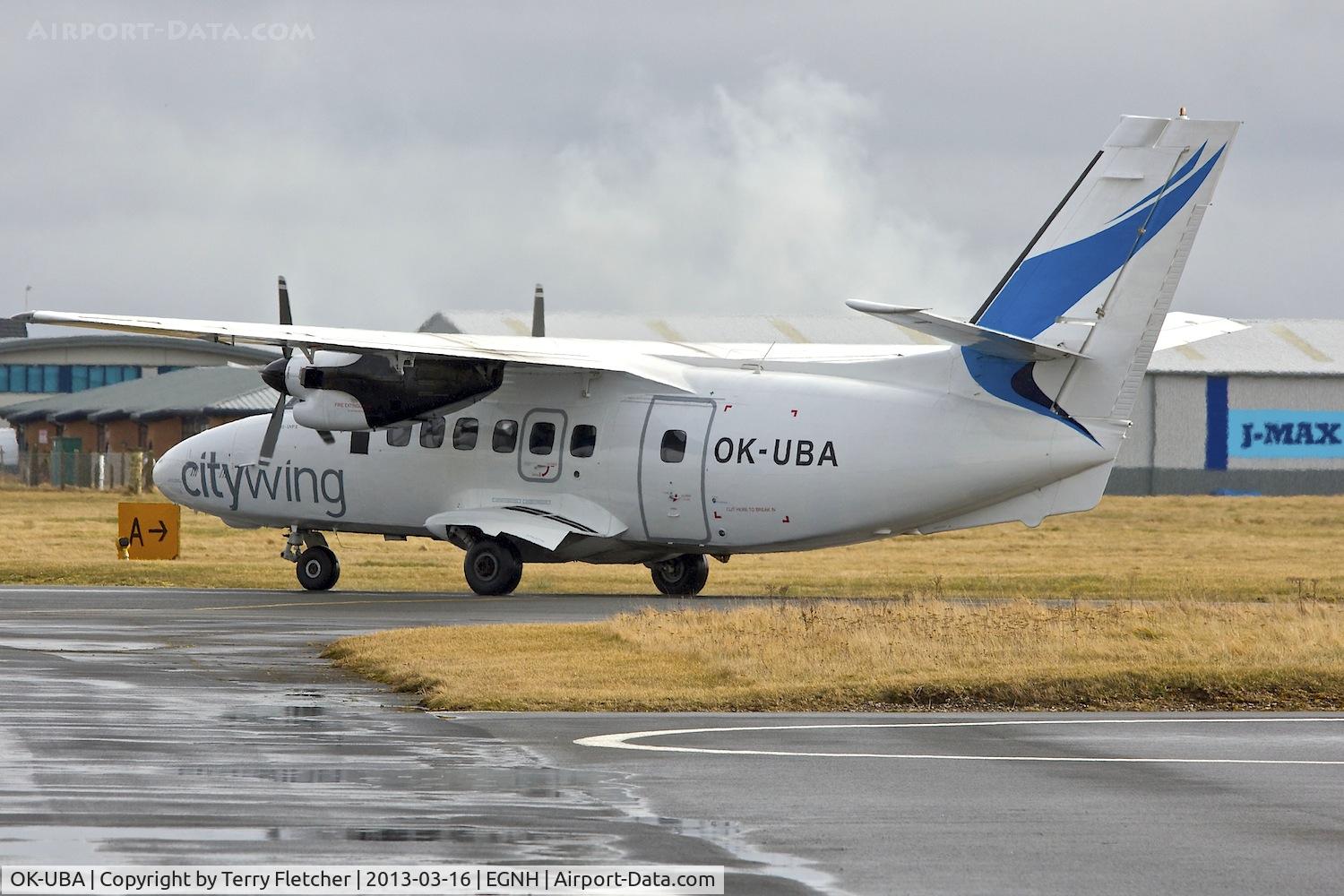 OK-UBA, 1989 Let L-410UVP-E3 Turbolet C/N 892319, 1989 Let L-410UVP-E3 Turbolet, c/n: 892319 at Blackpool UK