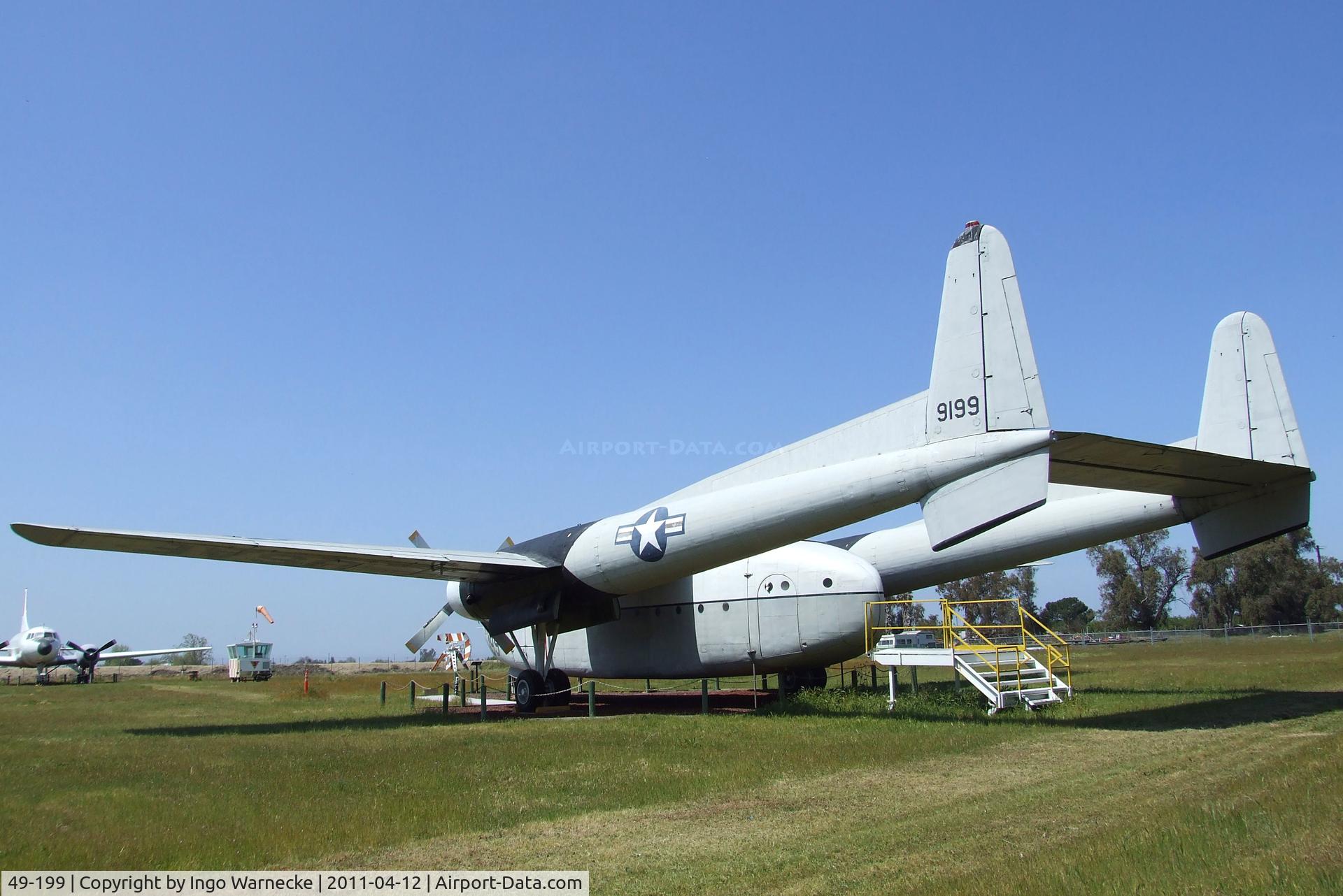 49-199, 1949 Fairchild C-119C-17-FA Flying Boxcar C/N 10436, Fairchild C-119C Flying Boxcar at the Castle Air Museum, Atwater CA