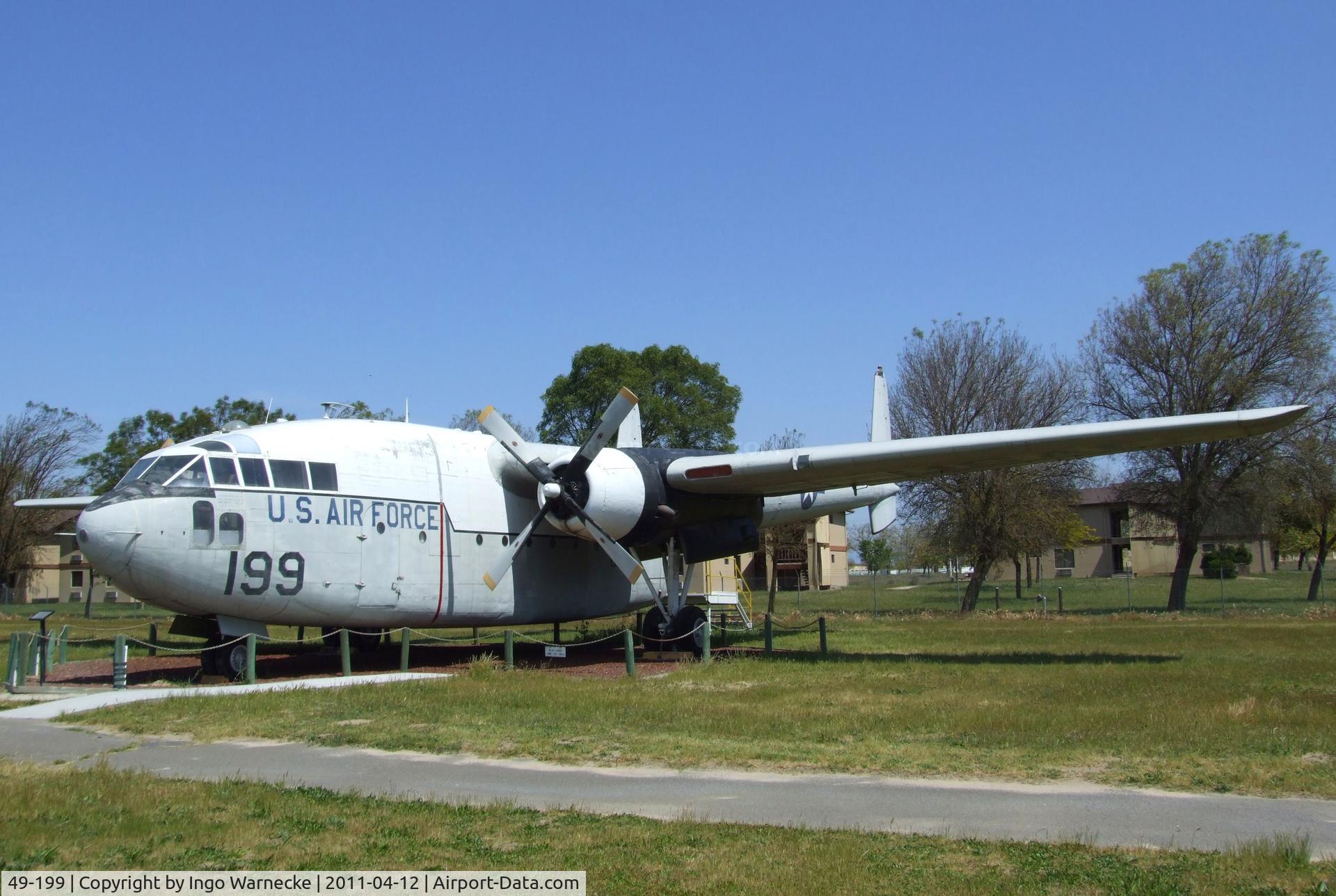 49-199, 1949 Fairchild C-119C-17-FA Flying Boxcar C/N 10436, Fairchild C-119C Flying Boxcar at the Castle Air Museum, Atwater CA
