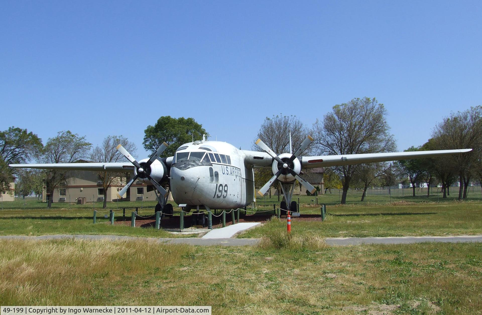 49-199, 1949 Fairchild C-119C-17-FA Flying Boxcar C/N 10436, Fairchild C-119C Flying Boxcar at the Castle Air Museum, Atwater CA