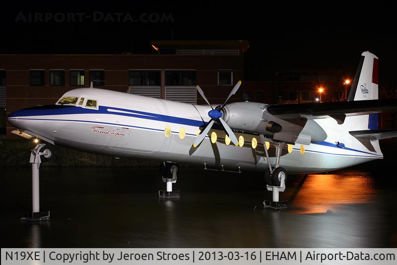 N19XE, 1971 Fokker F.27MK 500 C/N 10449, Now painted at PH-NIV registration and prototype-colors