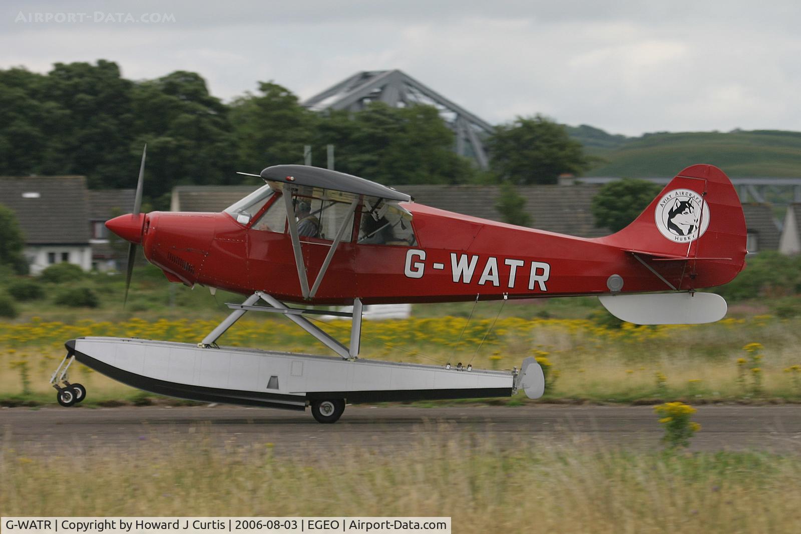 G-WATR, 1988 Christen A-1 Husky C/N 1040, Caught on departure.