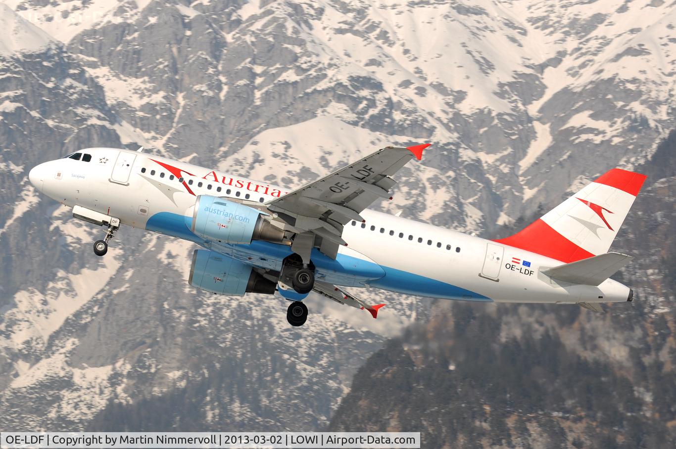 OE-LDF, 2005 Airbus A319-112 C/N 2547, Austrian