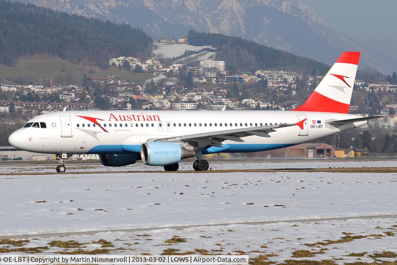 OE-LBT, 2000 Airbus A320-214 C/N 1387, Austrian