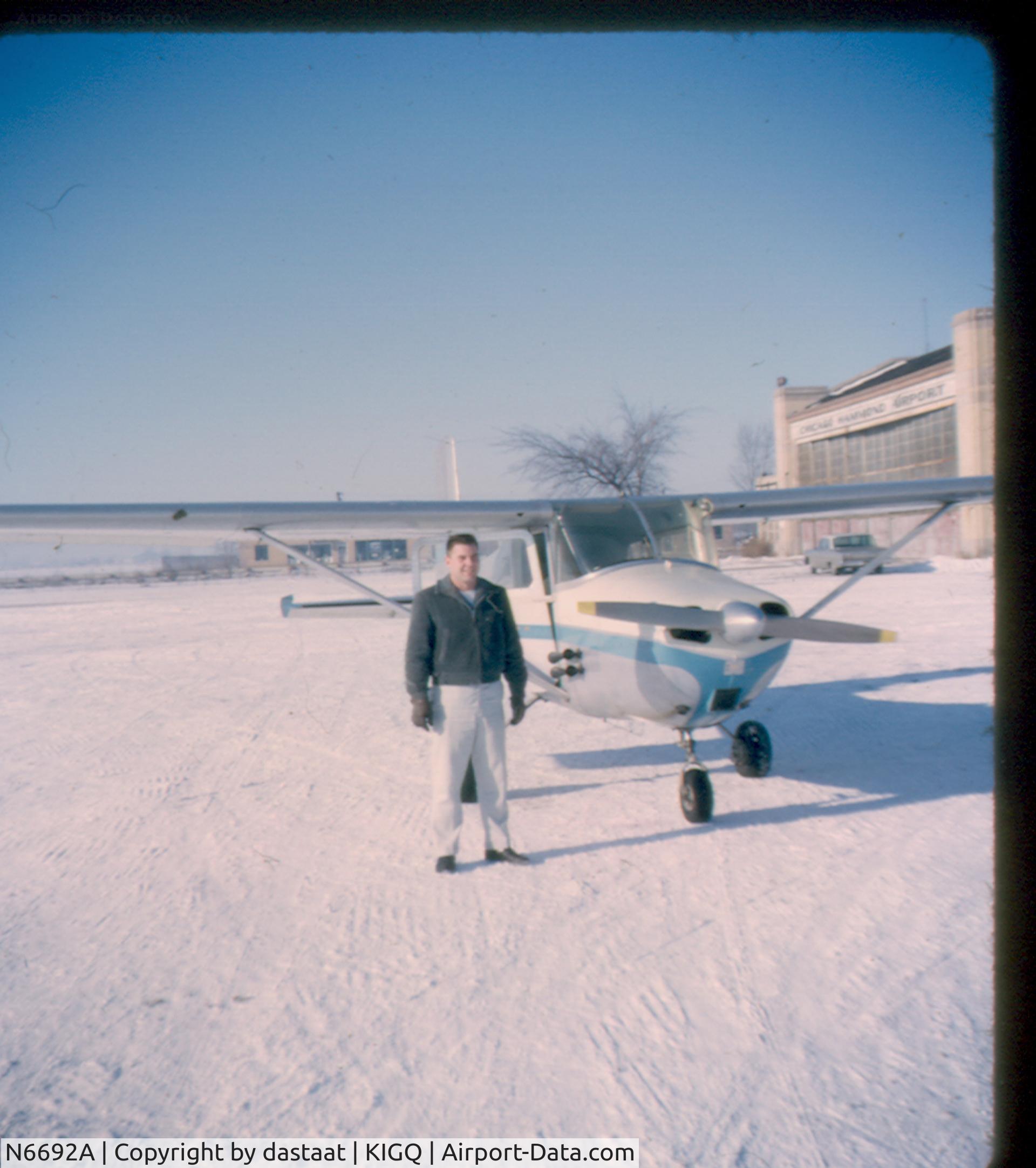 N6692A, Cessna 172 C/N 28792, Chicago-Hammond airport circa 1963