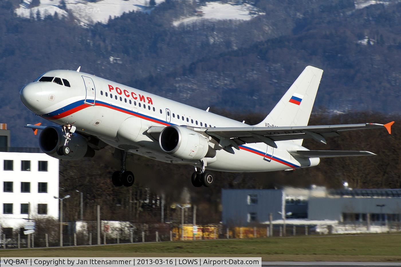 VQ-BAT, 2002 Airbus A319-111 C/N 1876, vq-bat @ lows