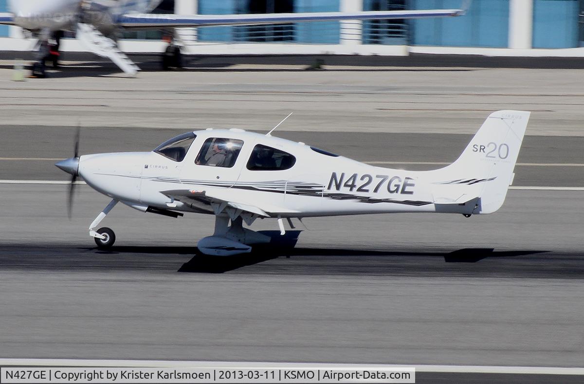 N427GE, 2008 Cirrus SR20 C/N 1984, Last pic of this in flying condition? Later this day it crashed at Kern Valley Airport. Good Luck to the people onboard who survived whith minor injuries!