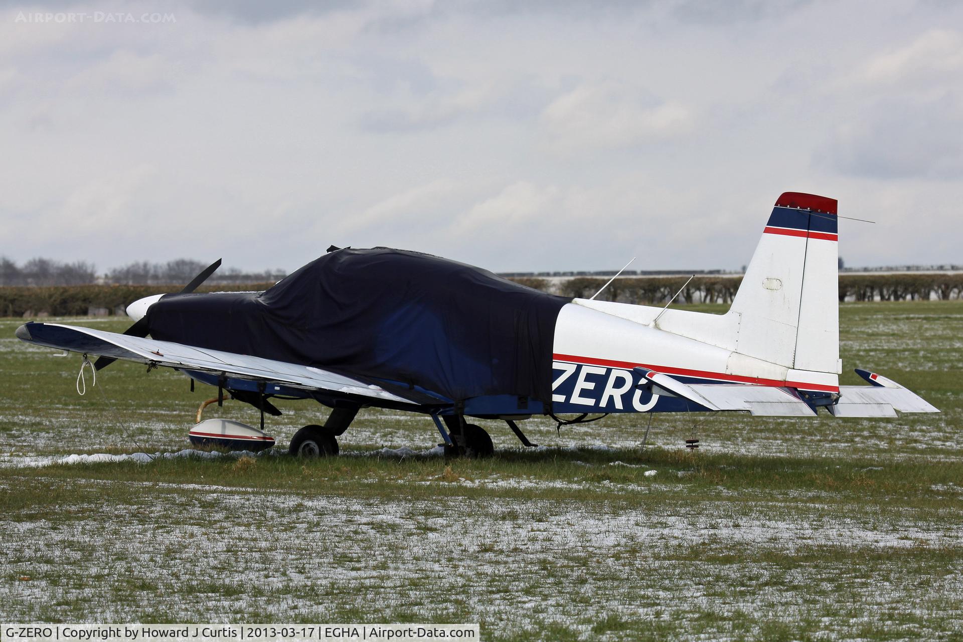 G-ZERO, 1975 Grumman American AA-5B Tiger C/N AA5B-0051, Compton Abbas in the snow. A resident here. Temperature a little higher than the registration!