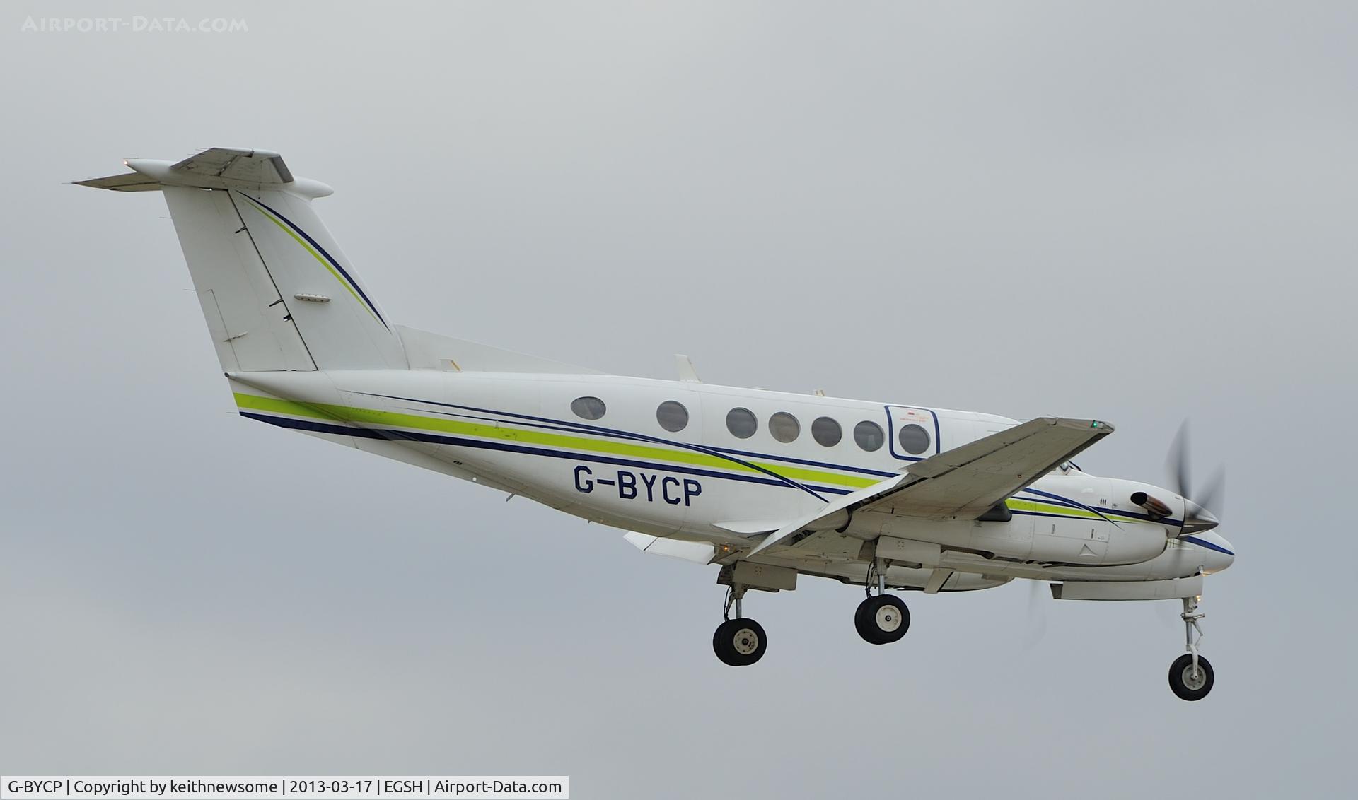 G-BYCP, 1981 Beech B200 Super King Air King Air C/N BB-966, Second visit within a few days.
