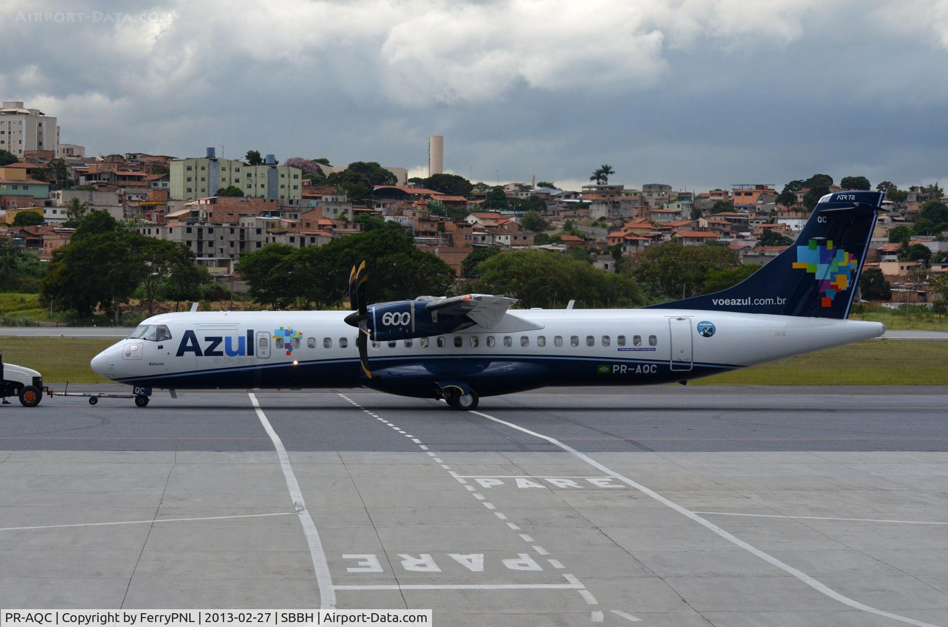 PR-AQC, 2012 ATR 72-700 C/N 1057, Azul ATR72 pushed back.