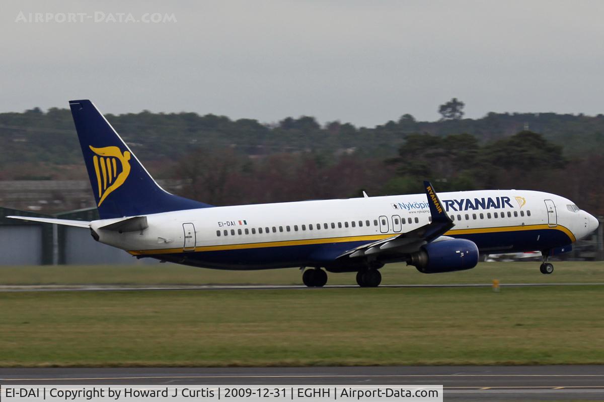 EI-DAI, 2003 Boeing 737-8AS C/N 33547, Ryanair. Nykoping markings but still with the old colour scheme.
