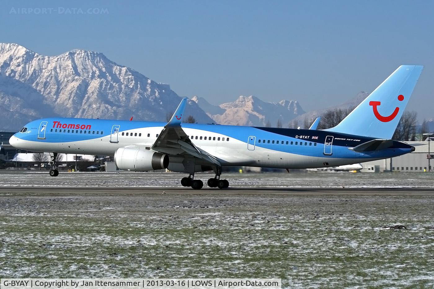 G-BYAY, 1999 Boeing 757-204 C/N 28836, g-byay @ lows
