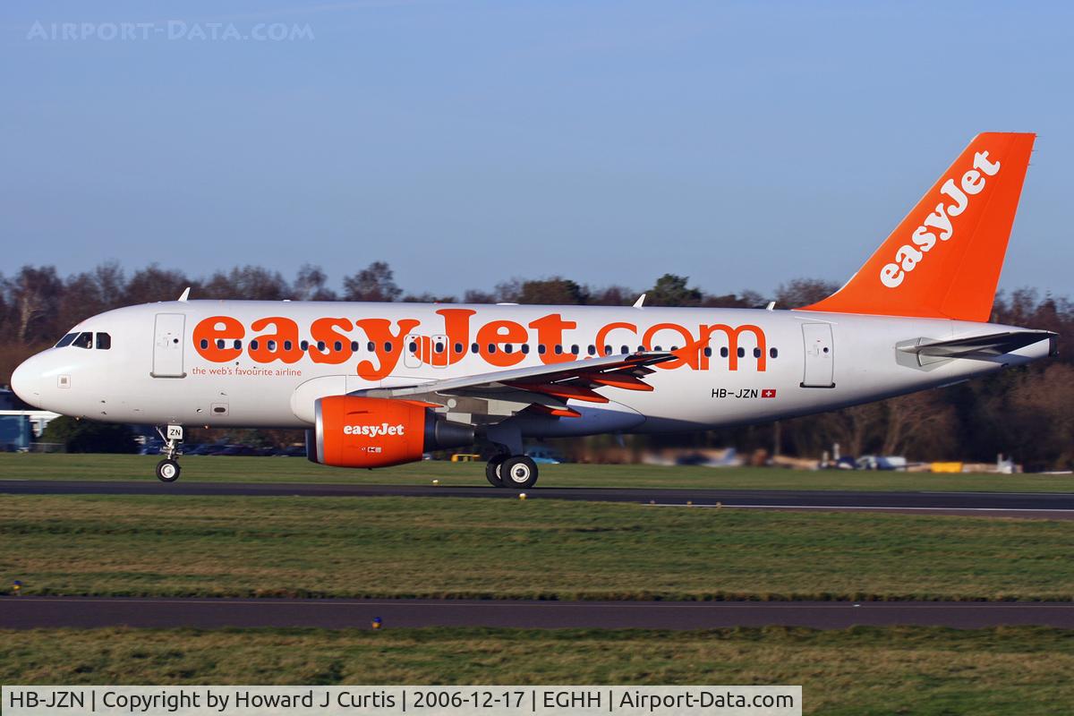 HB-JZN, 2005 Airbus A319-111 C/N 2387, easyJet Switzerland. Taking off.