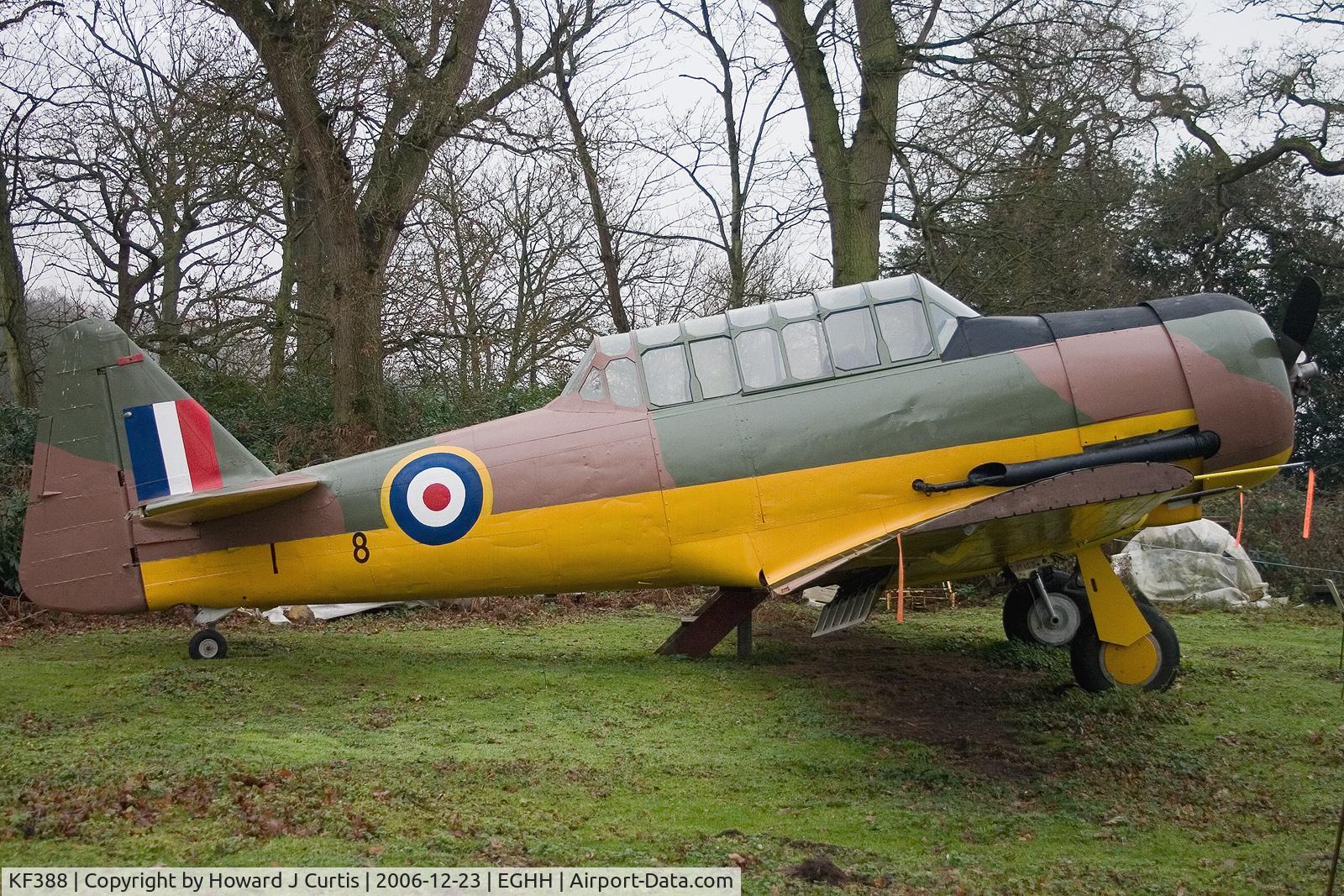 KF388, North American Harvard IIB C/N Composite, In the process of being marked up as KF488, although KF388 is believed to be a more likely identity.