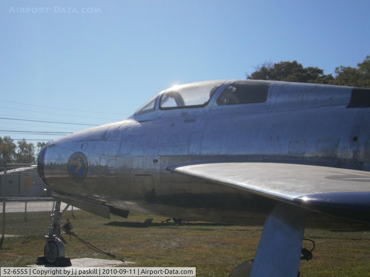52-6555, 1952 Republic F-84F Thunderstreak C/N Not found 52-6555, front