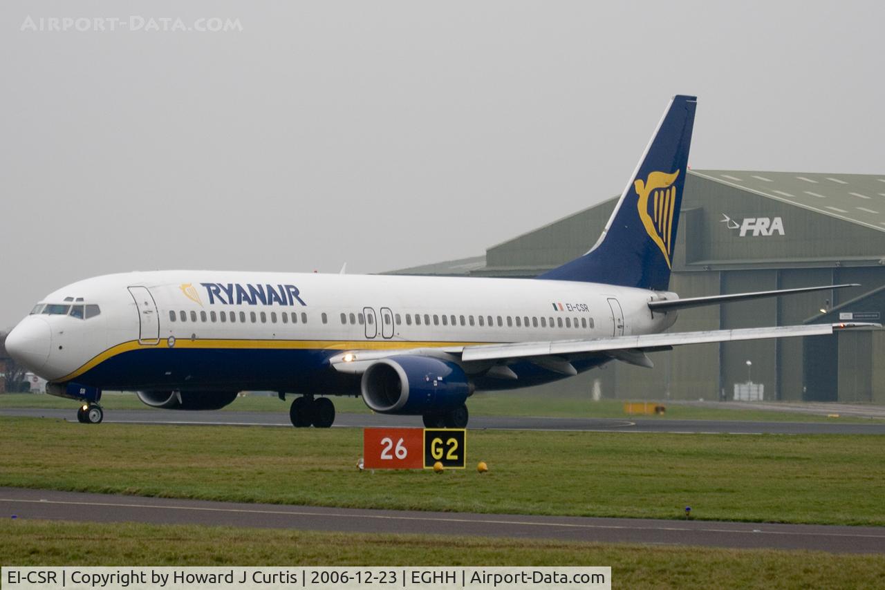 EI-CSR, 2001 Boeing 737-8AS C/N 29931, Ryanair, old colours, no winglets.