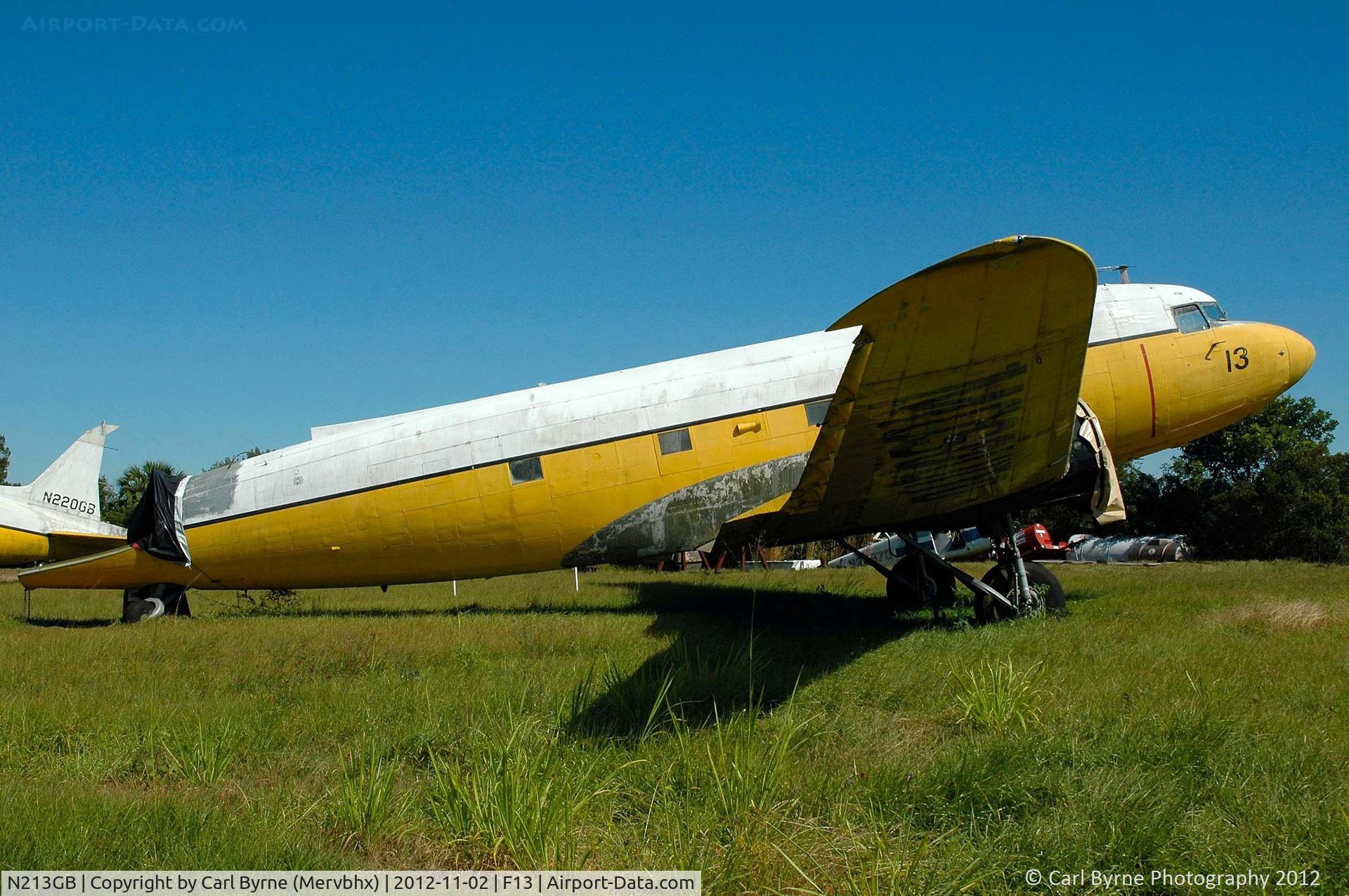 N213GB, 1945 Douglas DC3C 1830-94 C/N 33232, Stored at Shell Creek Airpark.