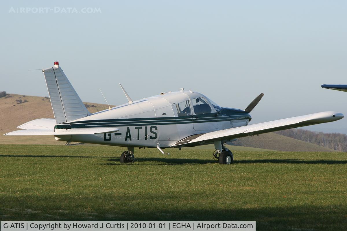 G-ATIS, 1965 Piper PA-28-160 Cherokee Cherokee C/N 28-2713, At the New Year's Day Fly-In. Privately owned.