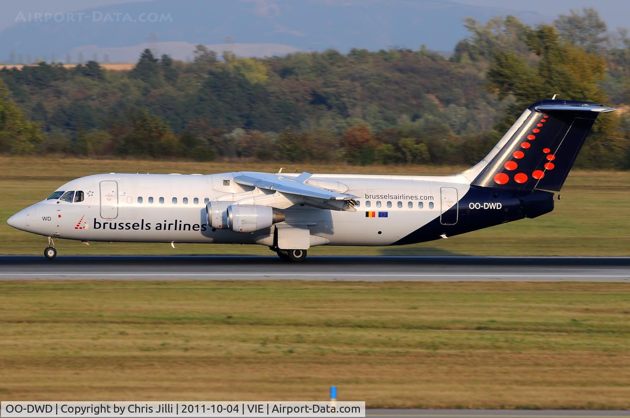 OO-DWD, 1998 British Aerospace Avro 146-RJ100 C/N E3324, Brussels Airlines