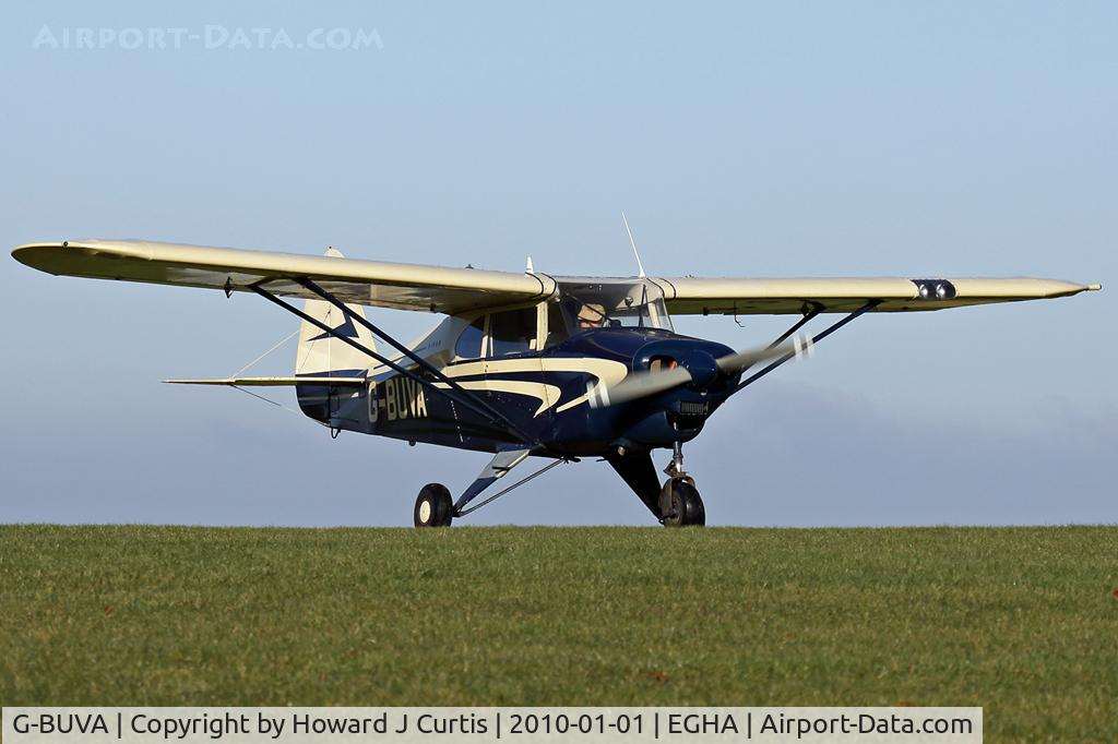 G-BUVA, 1959 Piper PA-22-135 Tri-Pacer C/N 22-1301, At the New Year's Day Fly-In. Privately owned.