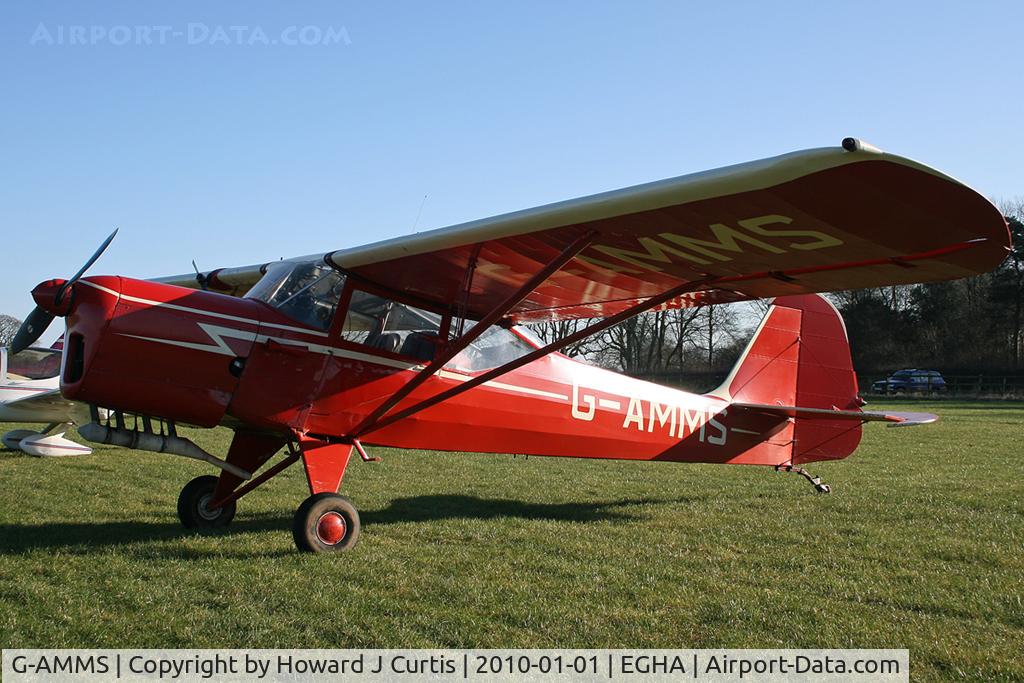 G-AMMS, 1951 Auster J-5K Aiglet Trainer C/N 2745, At the New Year's Day Fly-In. Privately owned.