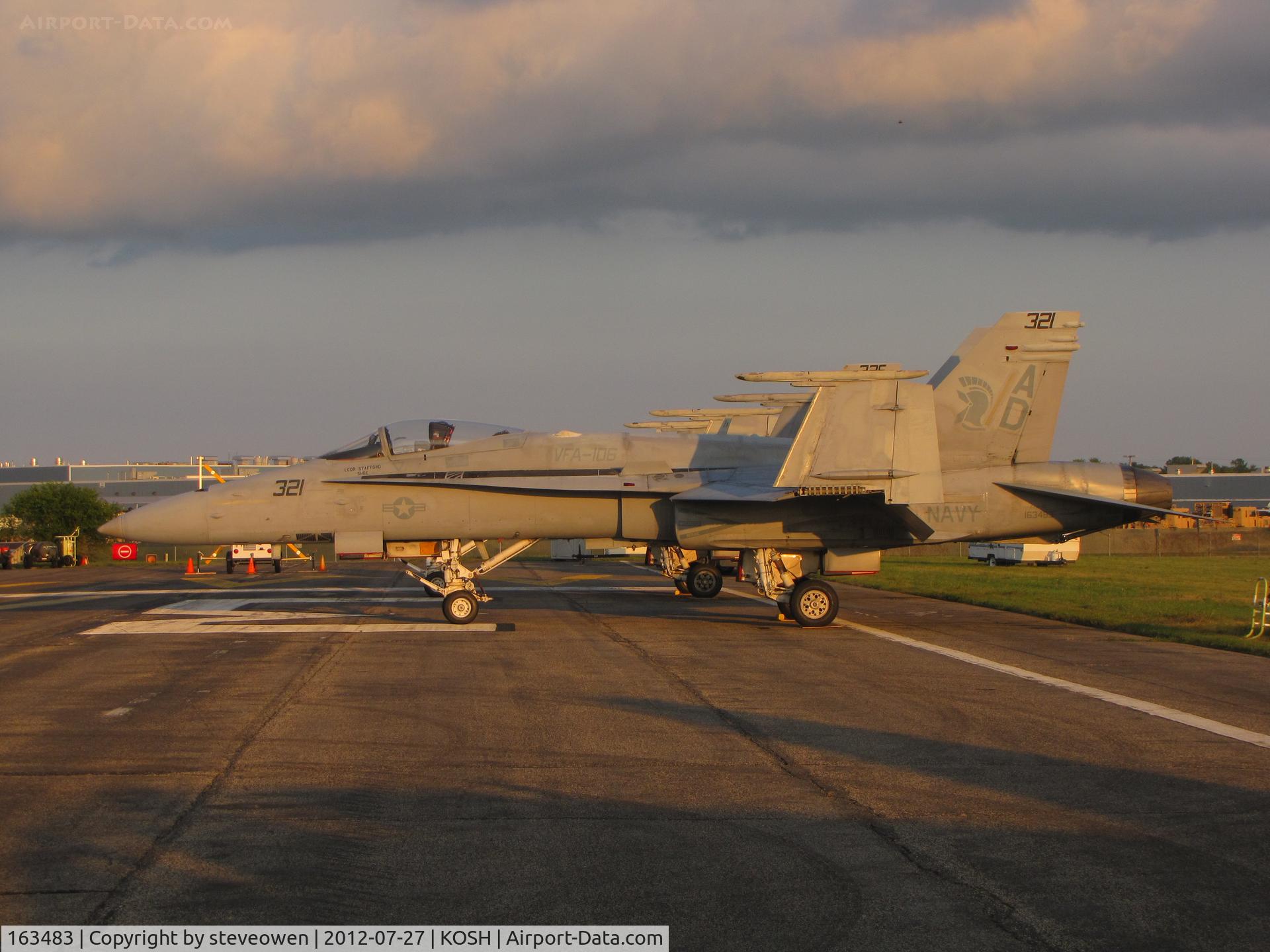 163483, 1988 McDonnell Douglas F/A-18C Hornet C/N 0714/C042, @ Oshkosh