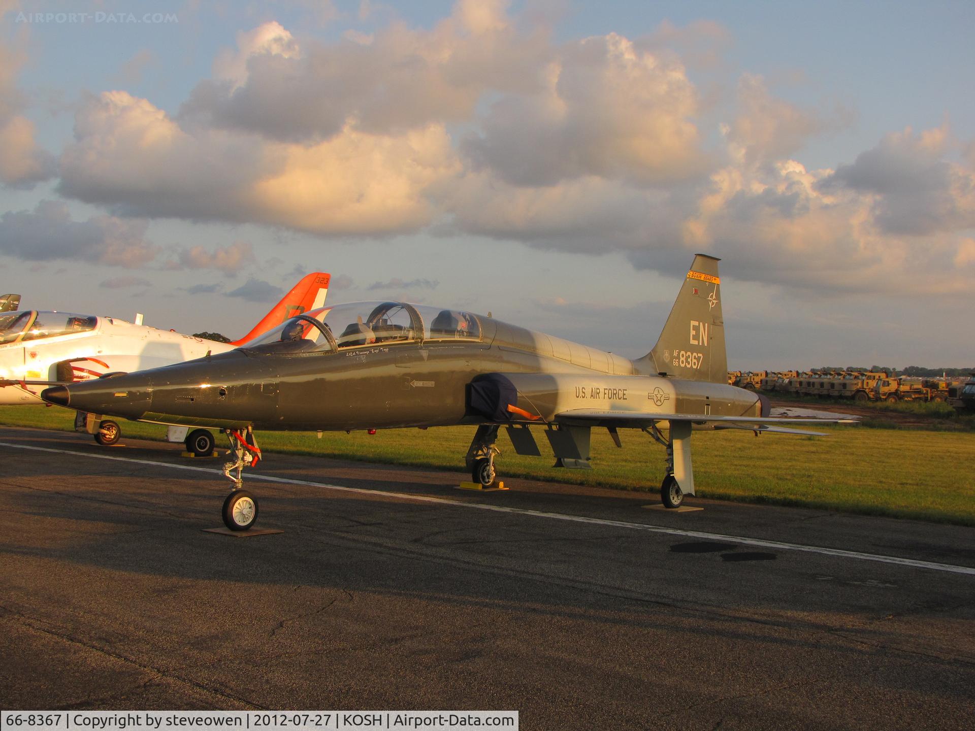 66-8367, 1966 Northrop T-38A-65-NO Talon C/N N.5937, in the setting sun