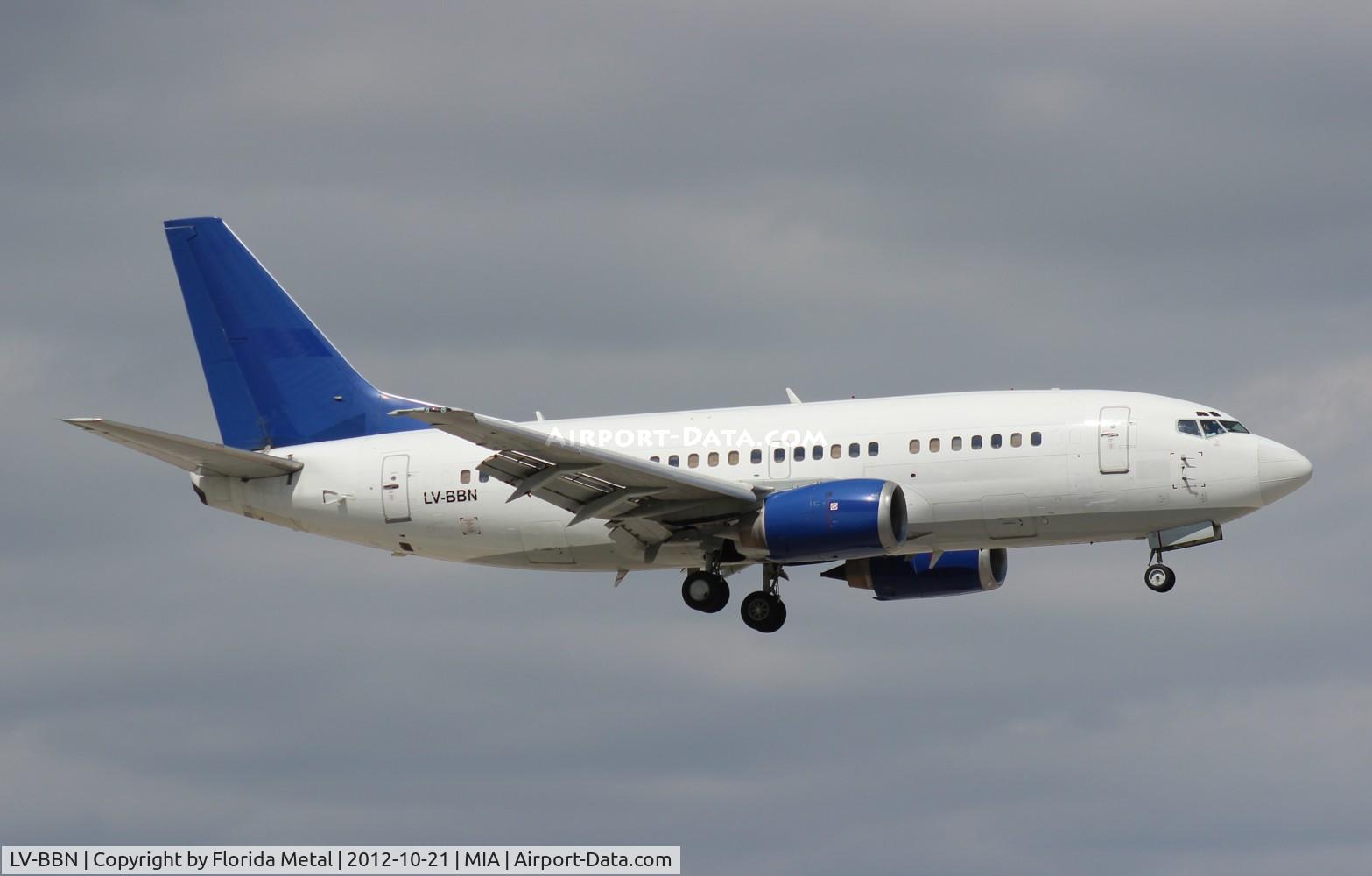 LV-BBN, 1993 Boeing 737-5H6 C/N 26454, Former Aerolineas Argentinas 737-500