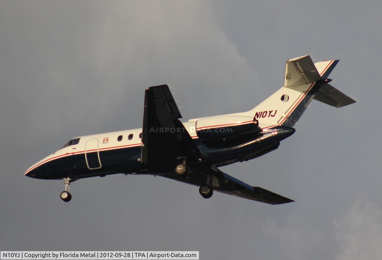 N10YJ, 1987 British Aerospace BAe.125 Series 800A C/N 258099, BAE Hawker 800A