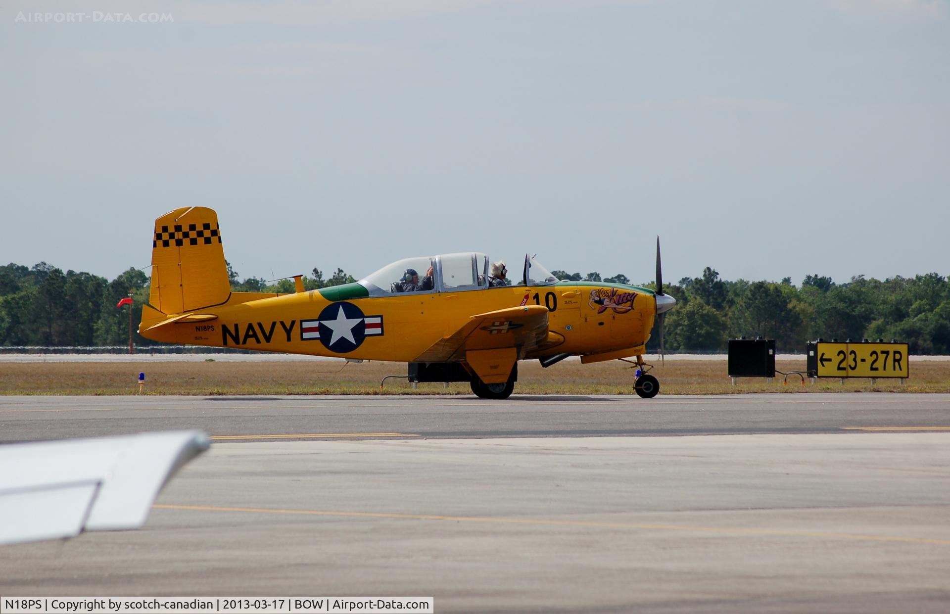 N18PS, 1957 Beech T-34B C/N BG-327, 1957 Beech T-34B, N18PS, at Bartow Municipal Airport, Bartow, FL