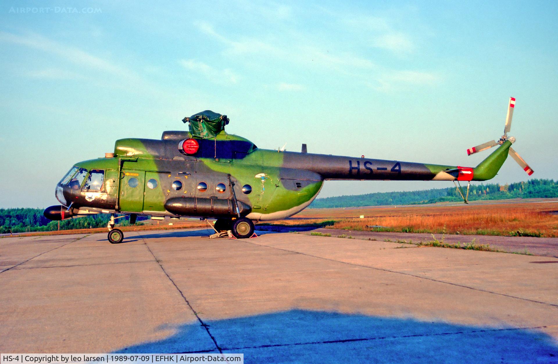 HS-4, 1974 Mil Mi-8T Hip C/N 13304, Helsinki 9.7.89
