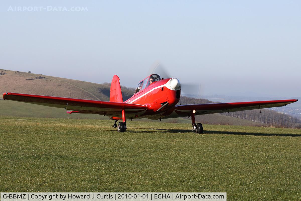 G-BBMZ, 1950 De Havilland DHC-1 Chipmunk T.10 C/N C1/0563, At the New Year's Day Fly-In. Privately owned.