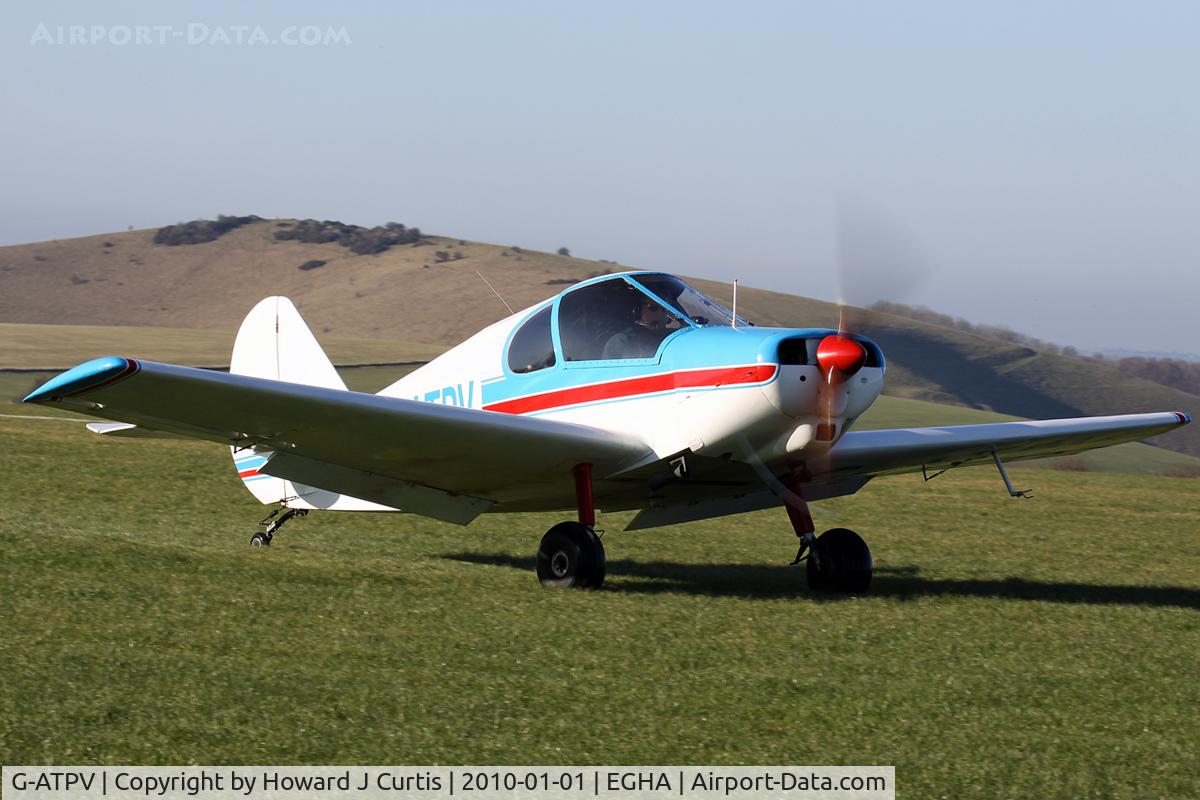 G-ATPV, 1959 Gardan Minicab (JB01 Standard) C/N JB-01, At the New Year's Day Fly-In. Privately owned.