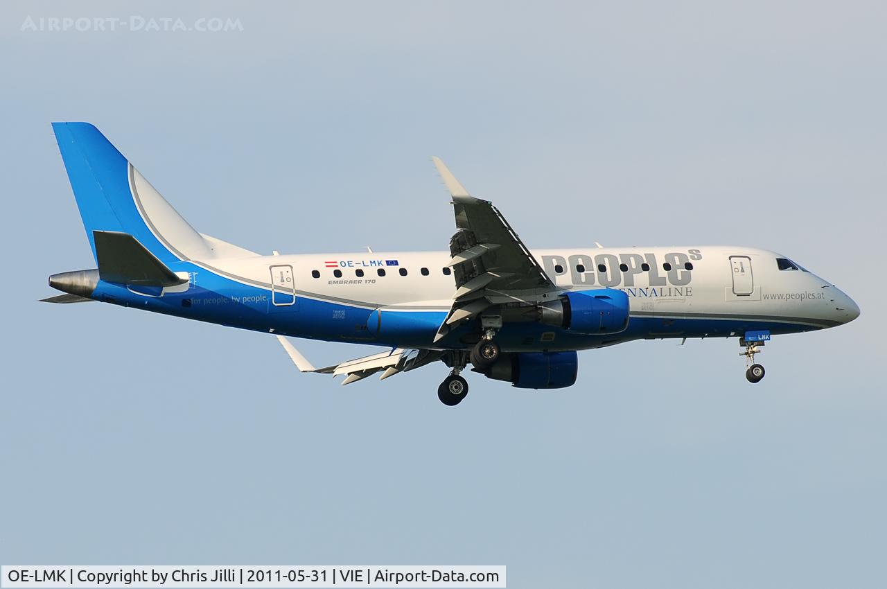 OE-LMK, 2006 Embraer 170LR (ERJ-170-100LR) C/N 17000150, People's Viennaline