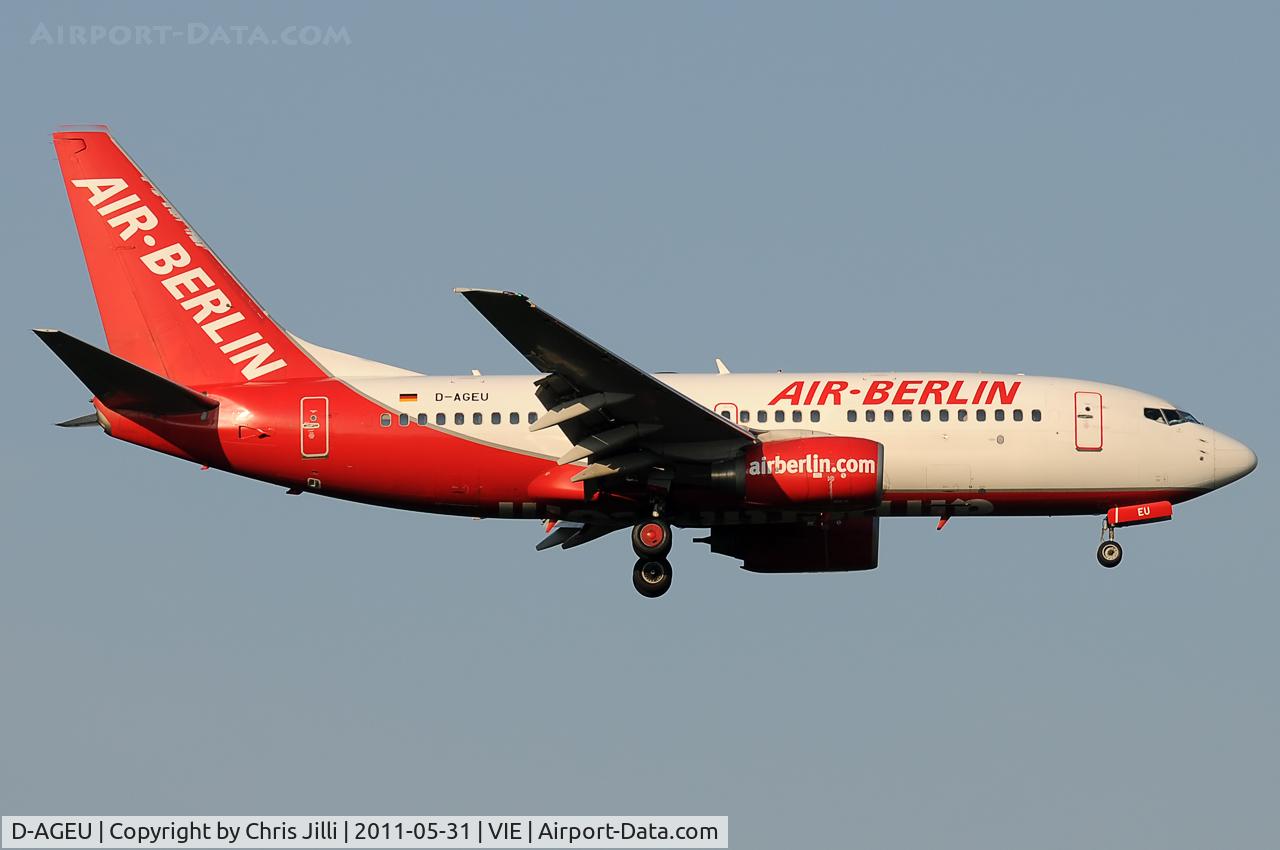 D-AGEU, 1998 Boeing 737-75B C/N 28104, Air Berlin