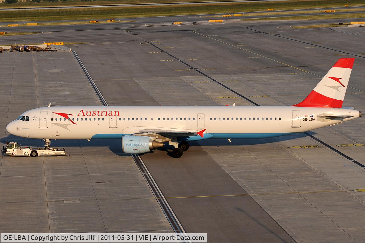 OE-LBA, 1995 Airbus A321-111 C/N 552, Austrian Airlines