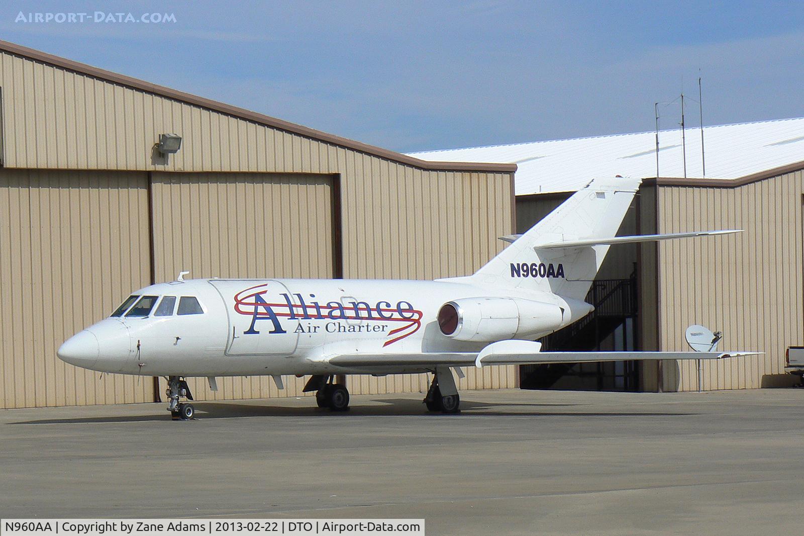 N960AA, 1968 Dassault Fan Jet Falcon (20C) C/N 144, At the Denton Municipal Airport