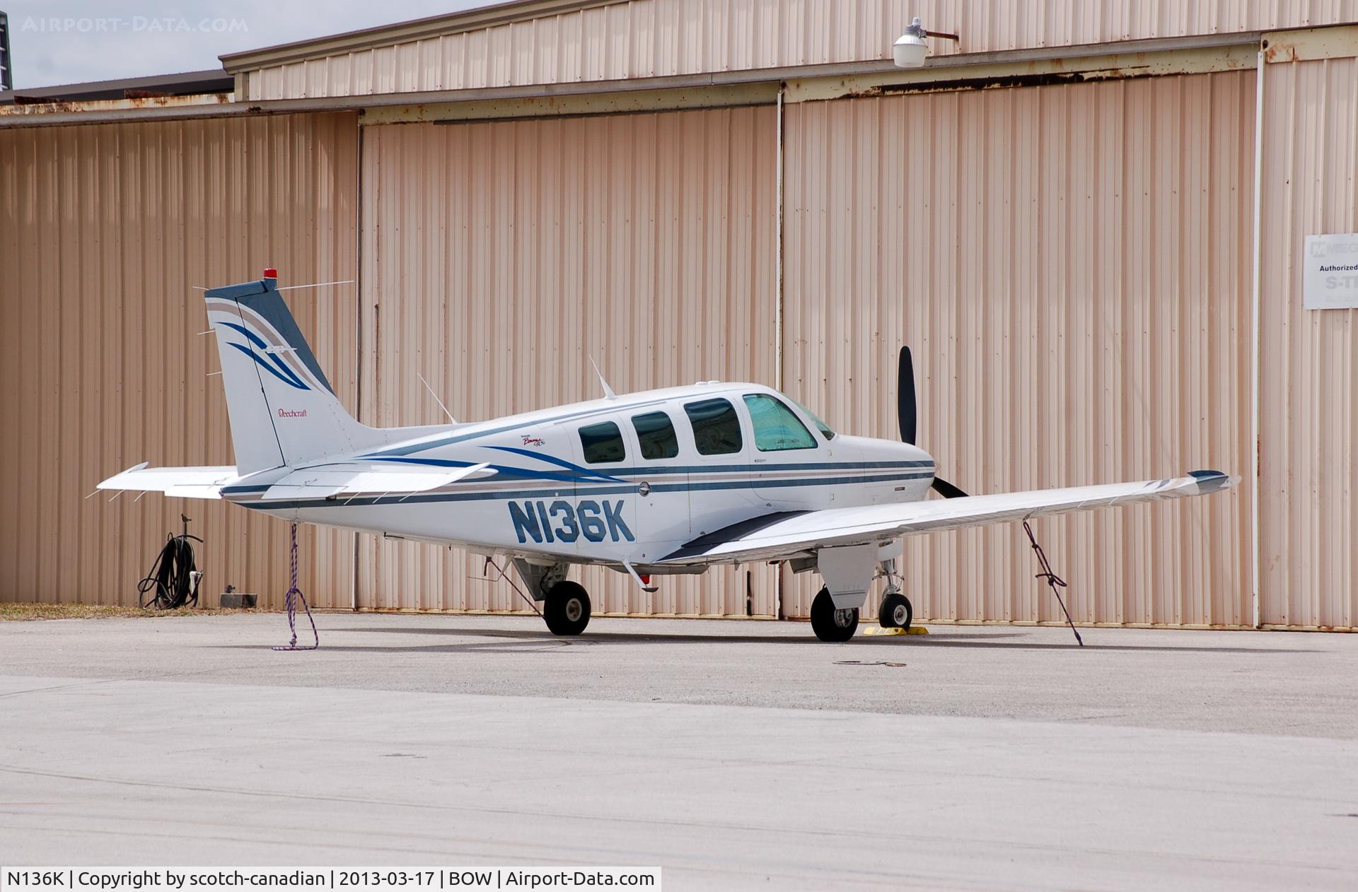 N136K, 2000 Raytheon Aircraft Company A36 Bonanza C/N E-3310, 2000 Raytheon Aircraft Company A36, N136K, at Bartow Municipal Airport, Bartow, FL