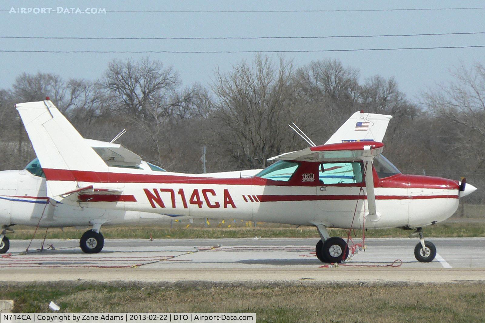 N714CA, 1976 Cessna 150M C/N 15079063, At the Denton Municipal Airport