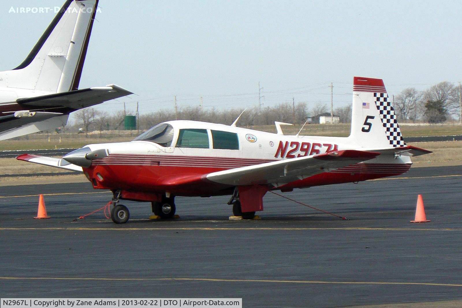 N2967L, 1967 Mooney M20C Ranger C/N 670101, At the Denton Municipal Airport