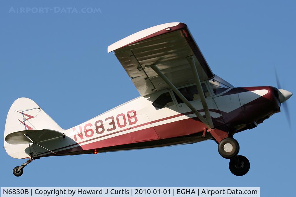 N6830B, Piper PA-22-150 C/N 22-4128, At the New Year's Day Fly-In. Privately owned. A resident here.