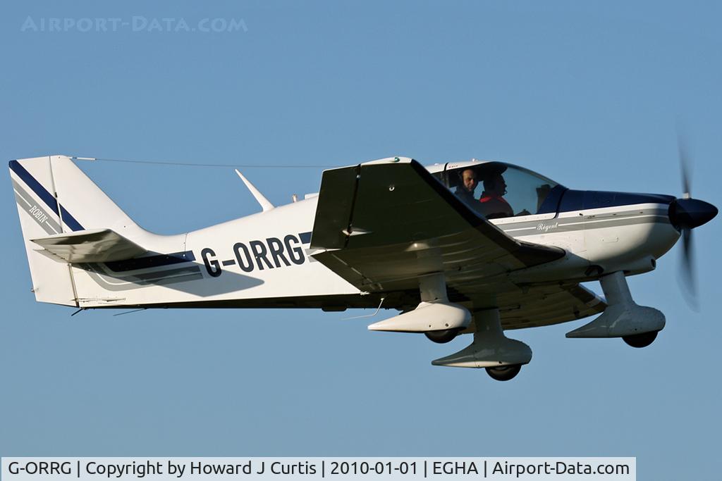 G-ORRG, 1977 Robin DR-400-180 Regent Regent C/N 1216, At the New Year's Day Fly-In. Privately owned.