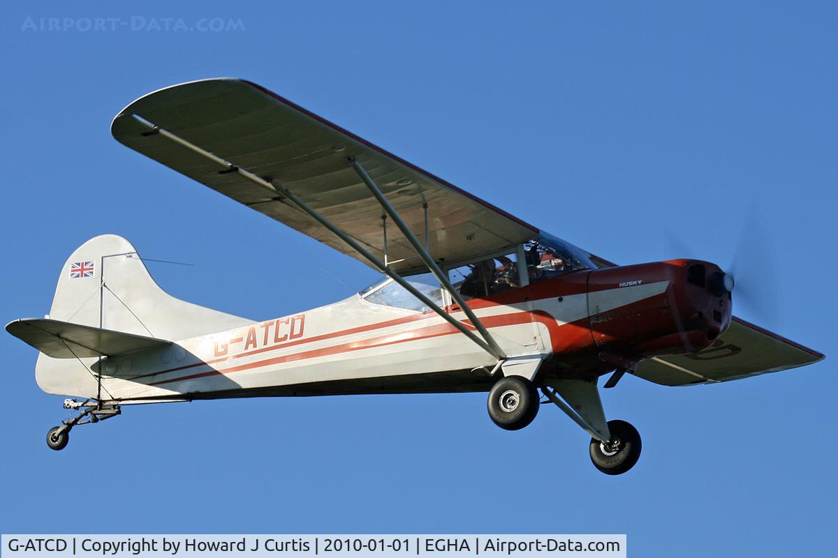 G-ATCD, 1965 Beagle D-5/180 Husky C/N 3683, At the New Year's Day Fly-In. Privately owned.